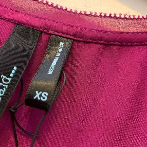 NWT She Said Magenta Purple Blouse Size XS - Picture 7 of 10